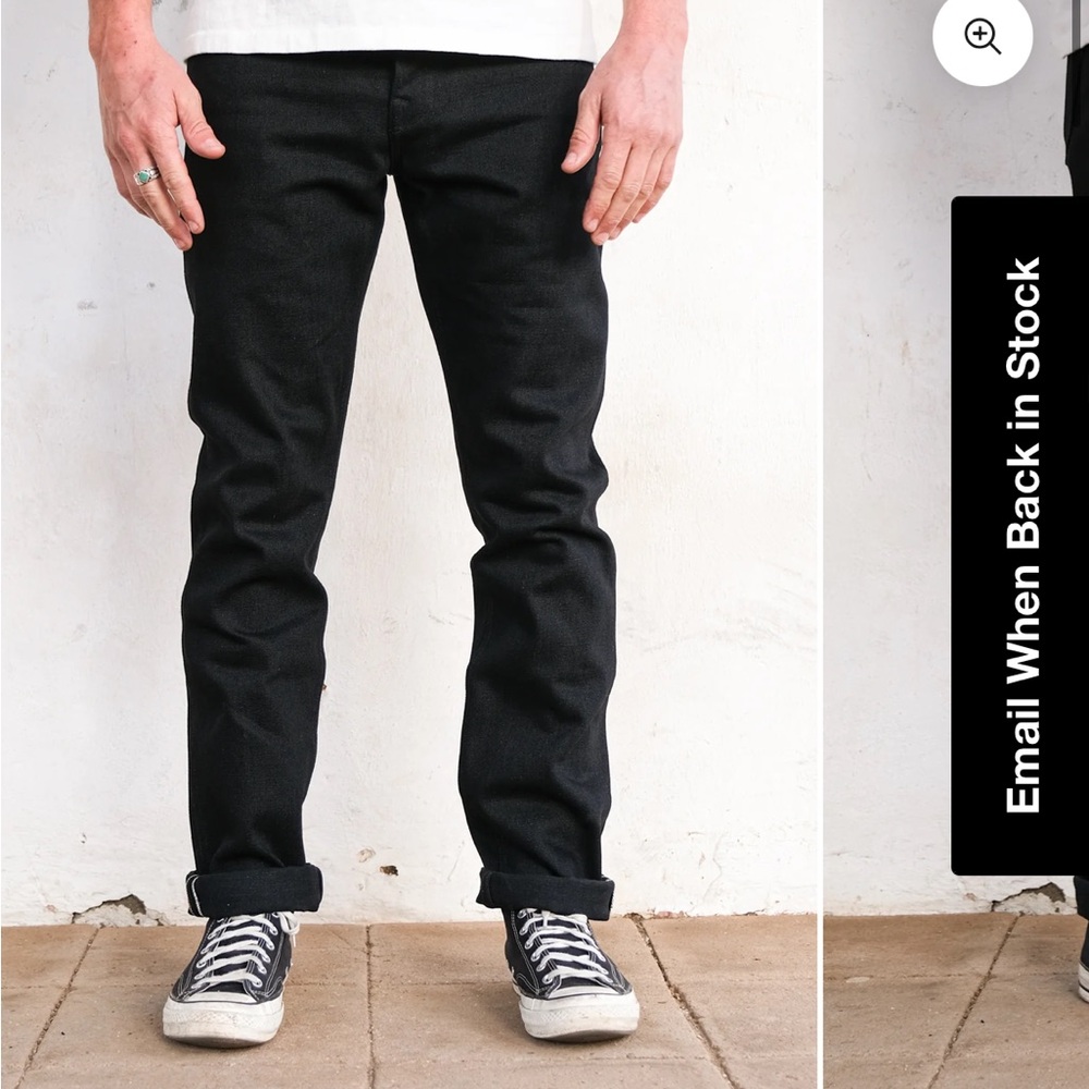 Freenote Cloth ‘rios raw 17 ounce black denim’